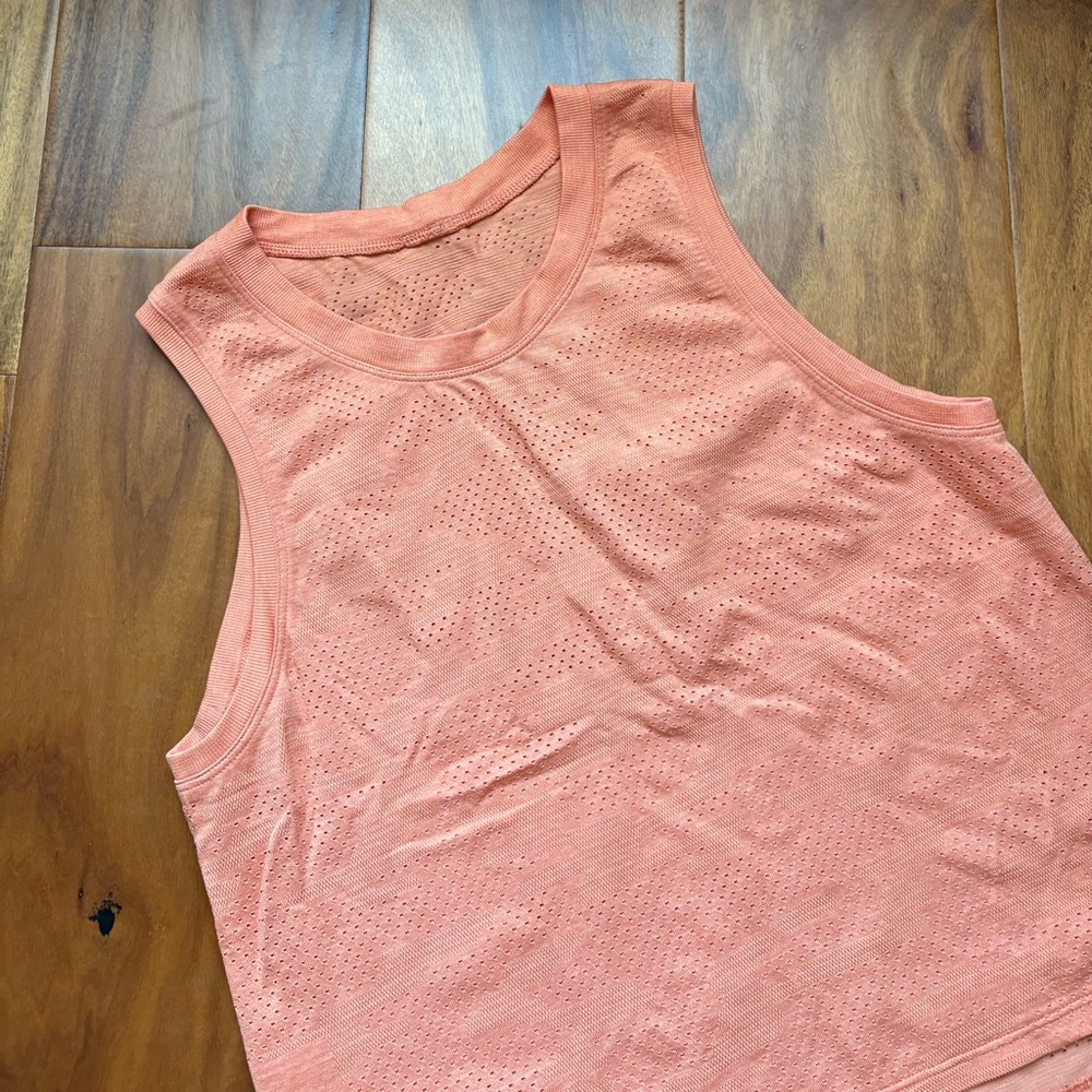 Lululemon Coral Train to Be Athletic Tank Top
